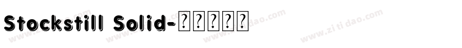 Stockstill Solid字体转换